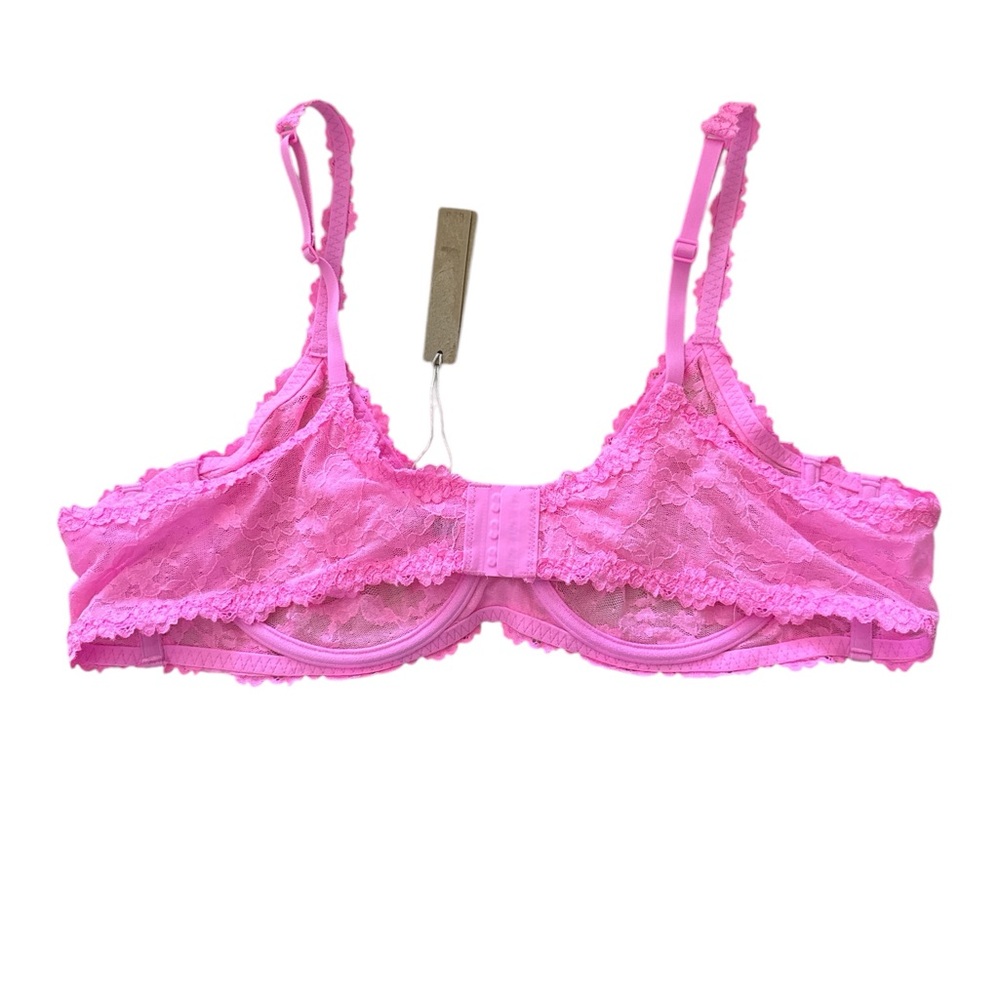 SKIMS Pink Lace Lingerie bra NWT - Picture 2 of 3